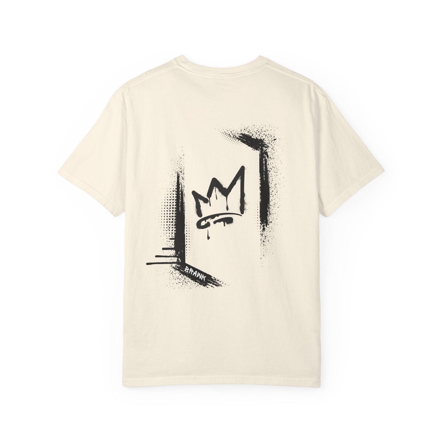 'Urban Saint' Graffiti style T-shirt black image (back image shown)