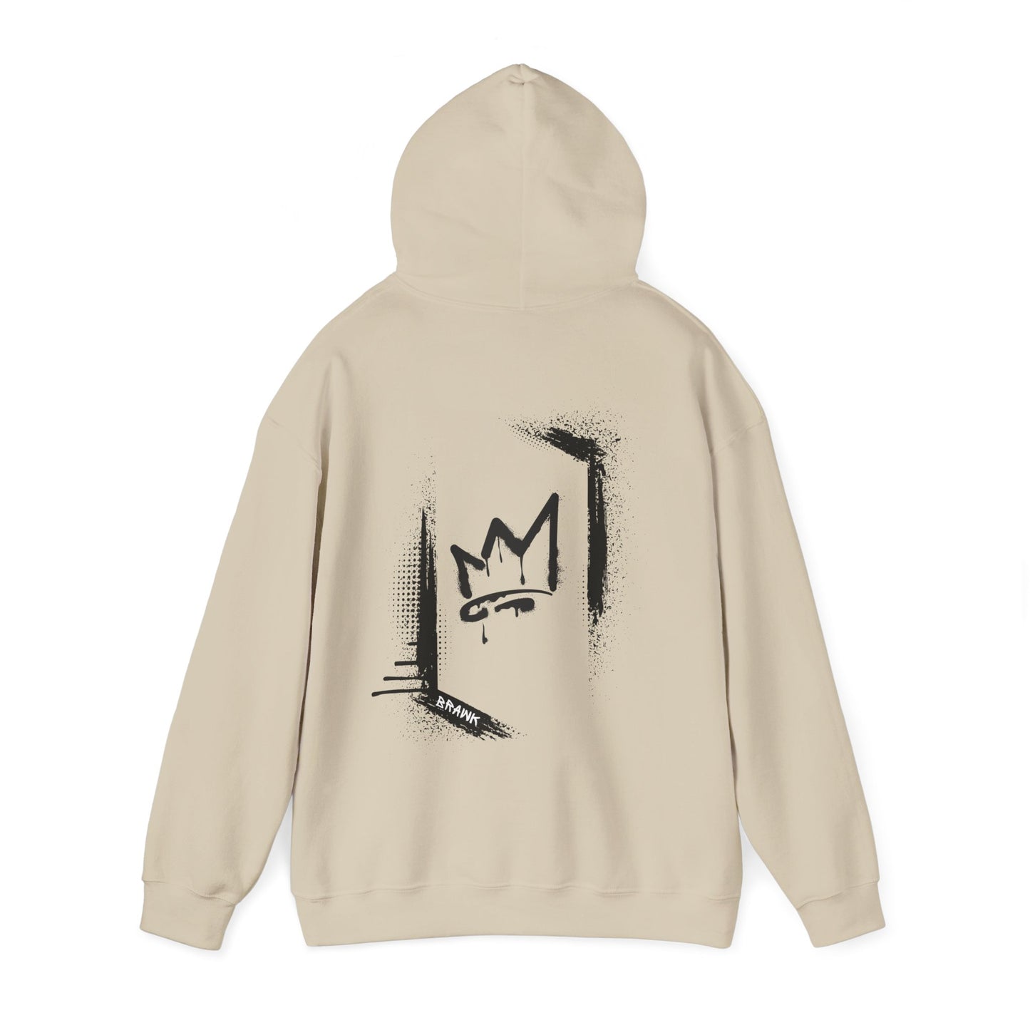 Graffiti style Hoodie black image (back image shown)