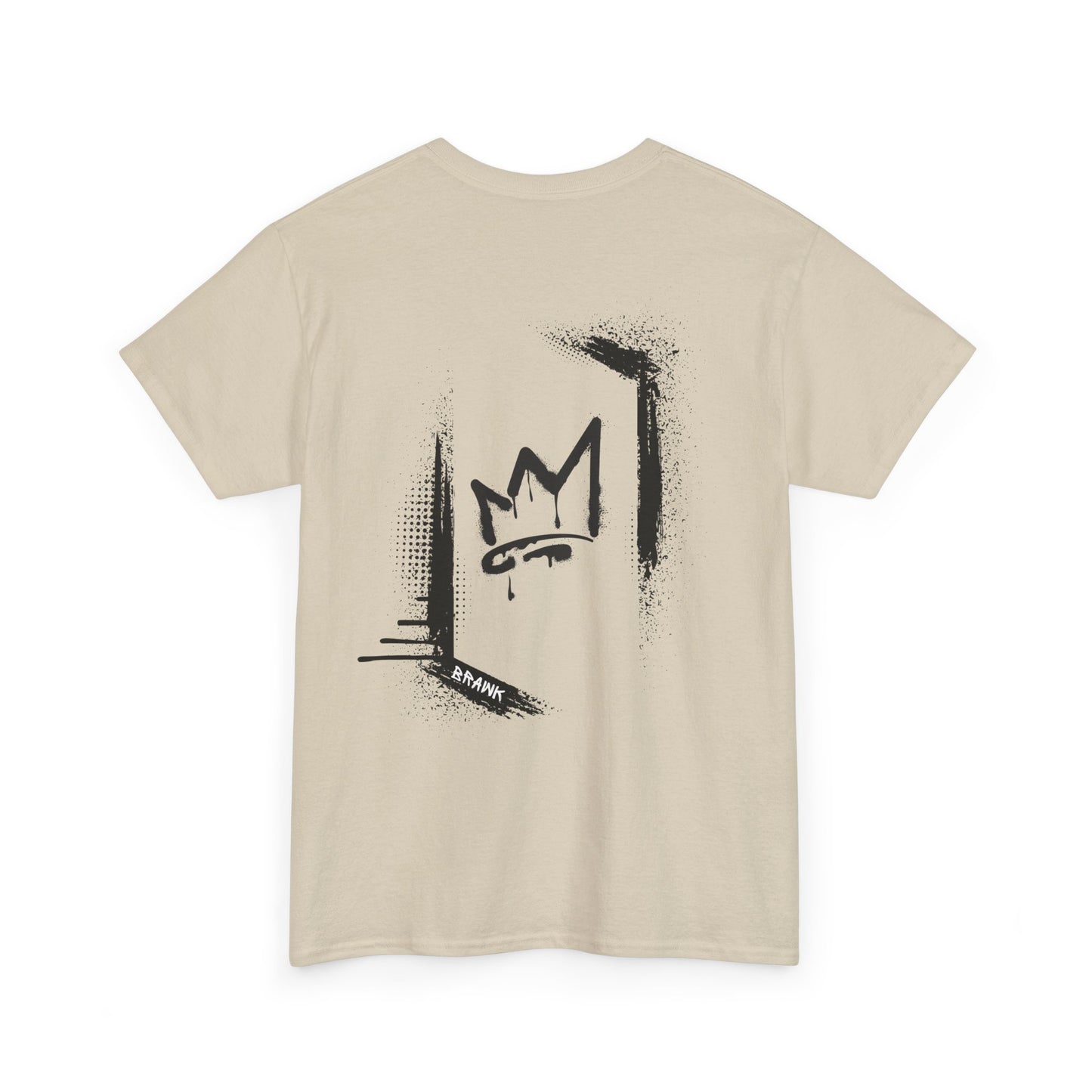 Graffiti style black image T-shirt (back image shown)