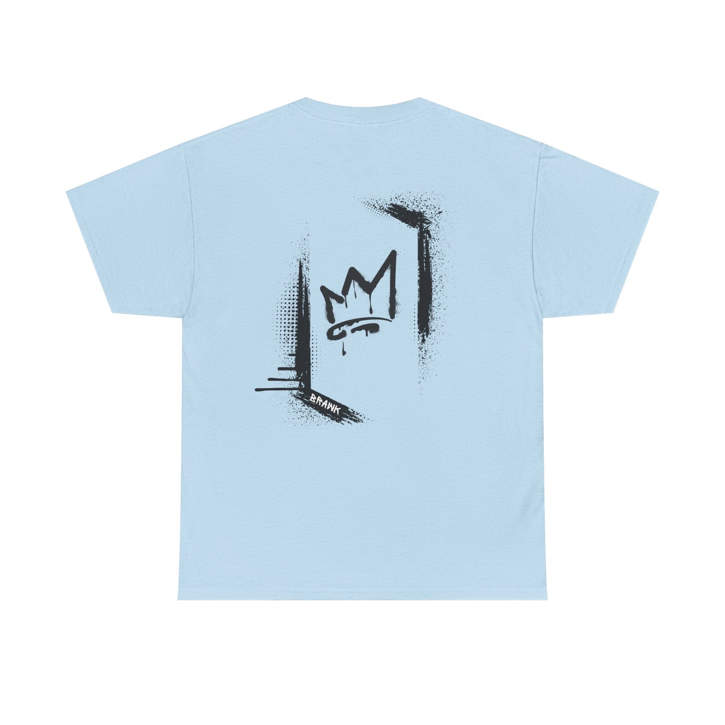 Graffiti style black image T-shirt (back image shown)