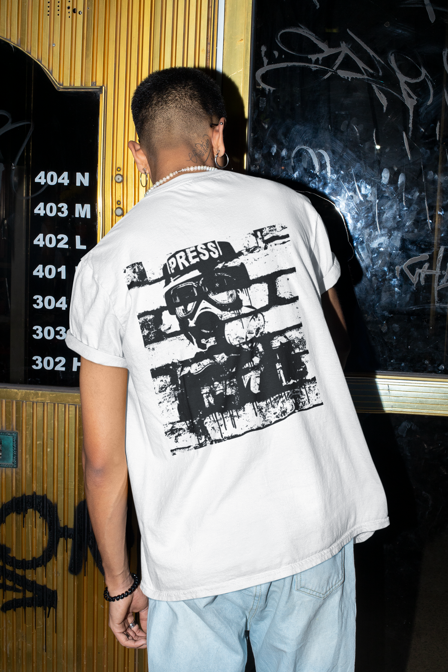 'Truth Hazard' Premium T-shirt (back image shown)